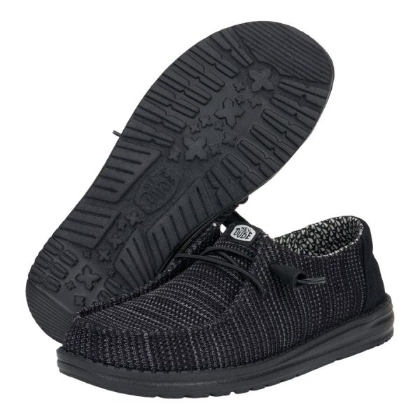 Wendy Stretch Sox Wide - Black/Black