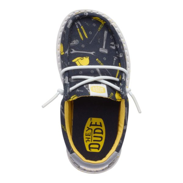 Wally Toddler Construction - Navy/Multi