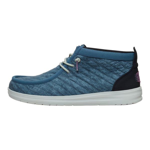 Wally Mid Gripr Washed Quilt - Stormy Blue/Multi