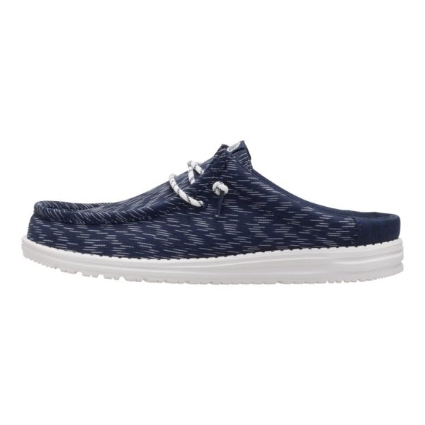 Wally Slip Jersey Jacquard - Navy Blazer/White
