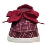 Wendy Holiday Bow - Red Plaid/Burgundy