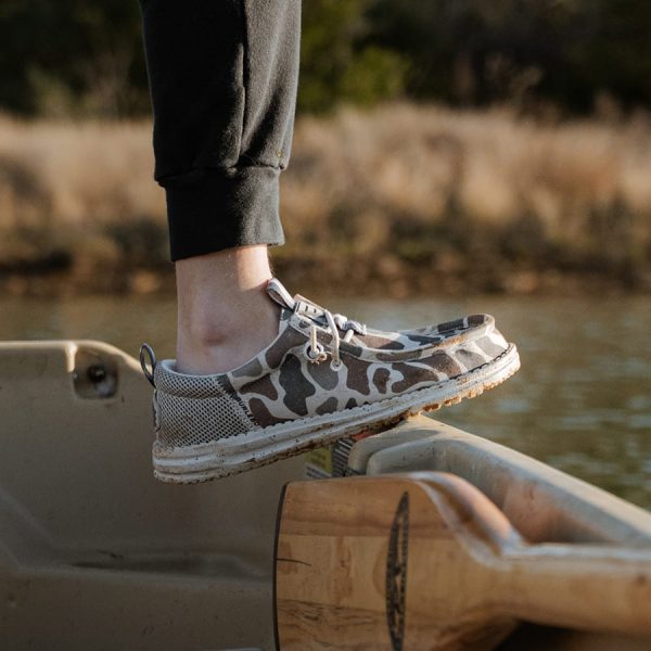 HEYDUDE X BURLEBO Wally Funk Youth Deer Camo